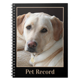 Yellow Labrador Retriever Pet Record Notitieboek