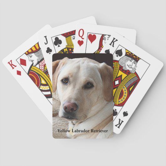 Yellow Labrador Retriever Pokerkaarten (Achterkant)