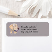 Yellow Labrador Retriever portret Etiket (Insitu)