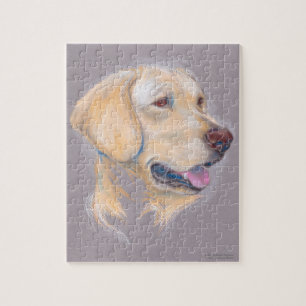 Yellow Labrador Retriever portret Legpuzzel