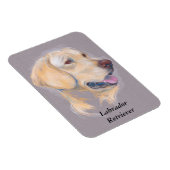 Yellow Labrador Retriever portret Magneet (Rechterzijde)