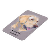 Yellow Labrador Retriever portret Magneet (Linkerzijde)