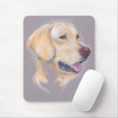 Yellow Labrador Retriever portret Muismat (Met muis)