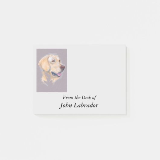 Yellow Labrador Retriever portret Post-it® Notes (Voorkant)