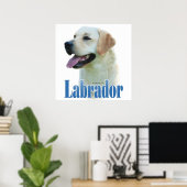 Yellow Labrador Retriever-Poster Poster (Thuiskantoor)