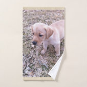 Yellow Labrador Retriever Puppy Bad Handdoek (Handdoek)