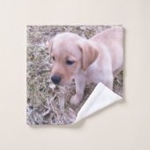 Yellow Labrador Retriever Puppy Bad Handdoek (Wasdoekje)