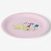 Yellow Labrador Retriever Puppy Birthday Dreaming Papieren Bordje (Gekanteld)