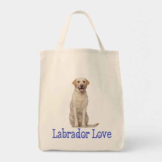 Yellow Labrador Retriever Puppy Dog Love Tote Bag (Voorkant)