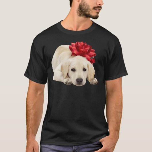 Yellow Labrador Retriever Puppy Photo Relaxed Fit T-shirt (Voorkant)