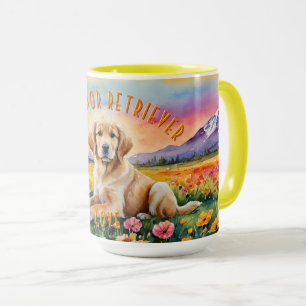 Yellow Labrador Retriever Puppy Sunrise Combo Mok