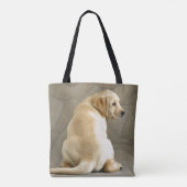 Yellow Labrador Retriever Puppy Tote Bag (Achterkant)