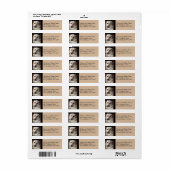Yellow Labrador Retriever Return Address Label (Full Sheet)