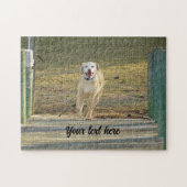 Yellow Labrador Retriever Running Legpuzzel (Horizontaal)