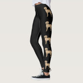 Yellow Labrador Retriever Schattige Cartoon Dogs Z Leggings (Links)