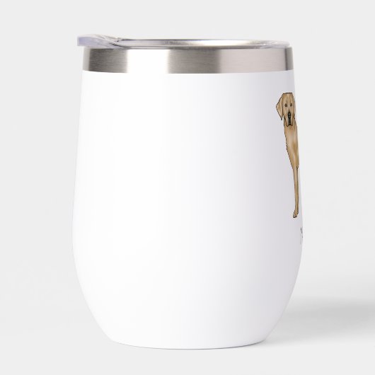 Yellow Labrador Retriever Schattige Lab Hond Aange (Rechts)