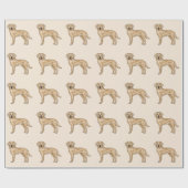 Yellow Labrador Retriever Schattige Lab Hondenpatr Cadeaupapier (Vlak)