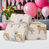 Yellow Labrador Retriever Schattige Lab Hondenpatr Cadeaupapier