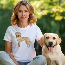 Yellow Labrador Retriever Schattigee Hond Illustra T-shirt
