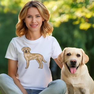 Yellow Labrador Retriever Schattigee Hond Illustra T-shirt