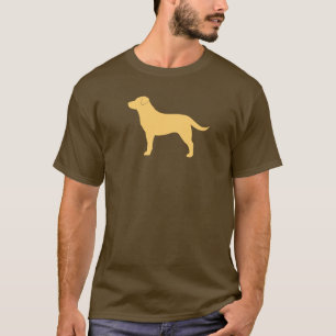 Yellow Labrador Retriever Silhouette Lab Lover's T-shirt