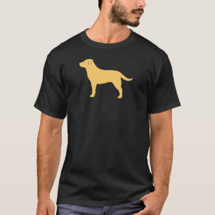 Yellow Labrador Retriever Silhouette Lab Lover's T-shirt