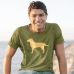 Yellow Labrador Retriever Silhouette Lab Lover's T-shirt<br><div class="desc">Dit gele Labrador Retriever silhouette t-shirt is verkrijgbaar in verschillende shirten stijlen voor mannen,  vrouwen,  kinderen en baby's. Een gave voor de liefhebbers van het Gele Laboratorium voor elke gelegenheid. Bekijk de Doodle World van Jenn voor meer hondenras t - shirts zoals chocolade en zwarte labrador Retrievers.</div>