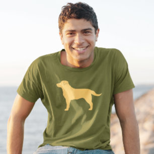 Yellow Labrador Retriever Silhouette Lab Lover's T-shirt
