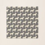 Yellow Labrador Retriever Silhouettes Patroon Sjaal<br><div class="desc">Gele lab Lover's Scarf</div>