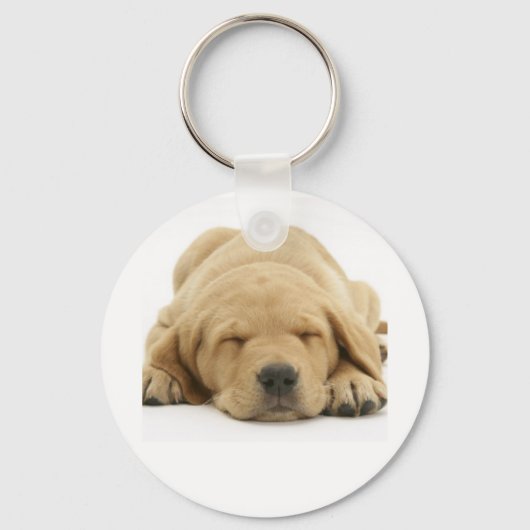 Yellow Labrador Retriever Sleutelhanger (Voorkant)