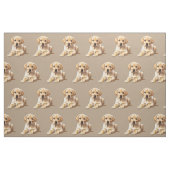 Yellow Labrador Retriever Stof (Fat Quarter)