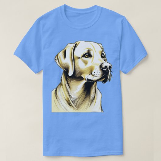 Yellow Labrador Retriever T-shirt (Design voorkant)
