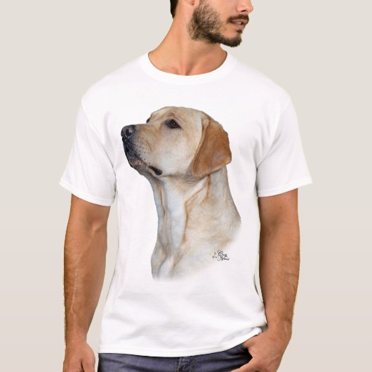 Yellow Labrador Retriever t-shirt (Voorkant)