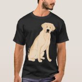 Yellow Labrador Retriever T-shirt (Voorkant)