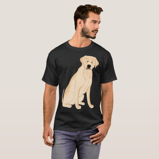 Yellow Labrador Retriever T-shirt (Voorkant volledig)