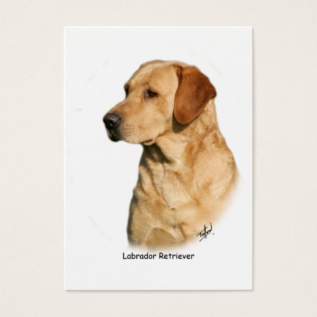 Yellow Labrador Retriever Visitekaartje (Voorkant)