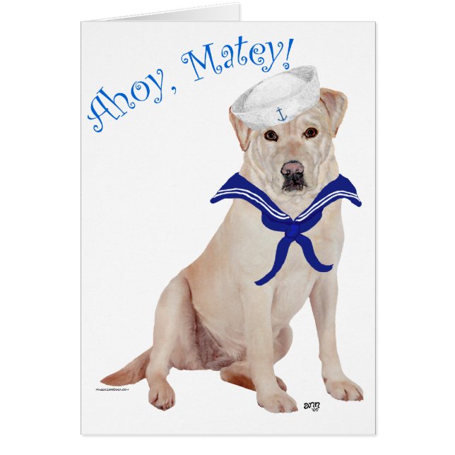 Yellow Labrador Sailor (Voorkant)