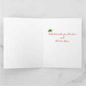 Yellow Labrador Silhouette kerstkledij Kaart (Binnen)