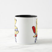 Yellow Labrador Student 1 Cartoon Mok (Midden)
