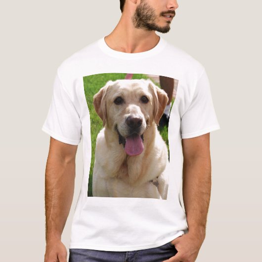 Yellow Labrador T-shirt (Voorkant)