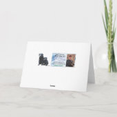 Yellow Labrador Valentijn Puppy Feestdagen Kaart (Achterkant)