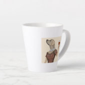 Yellow Labrador Wine Snob Latte Mok (Rechterhoek)