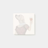 Yellow Labrador Wine Snob Post-it® Notes (Voorkant)