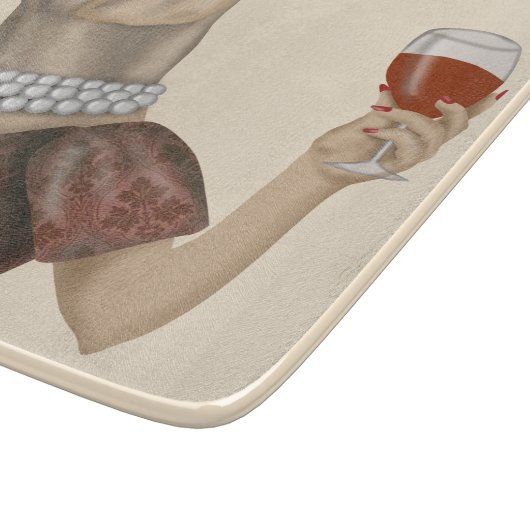 Yellow Labrador Wine Snob Snijplank (Hoek)