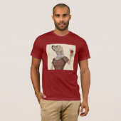 Yellow Labrador Wine Snob T-shirt (Voorkant volledig)