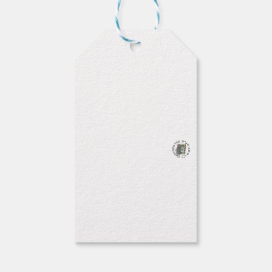 Yellow Leaf Summer en Herfst Gift Label Cadeaulabel (Achterkant)