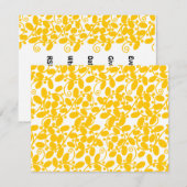 Yellow Leafy Kaart (Voorkant / Achterkant)