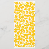 Yellow Leafy Menu (Achterkant)