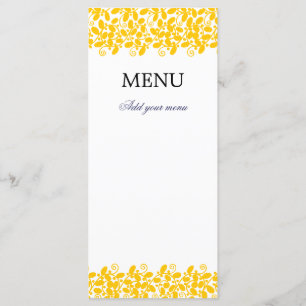Yellow Leafy Menu