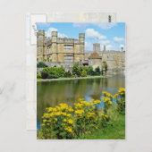 yellow Leeds Castle, Kent, Engeland bloemen Briefkaart (Voorkant / Achterkant)